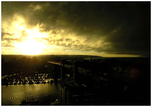 November at sunset, in Vancouver